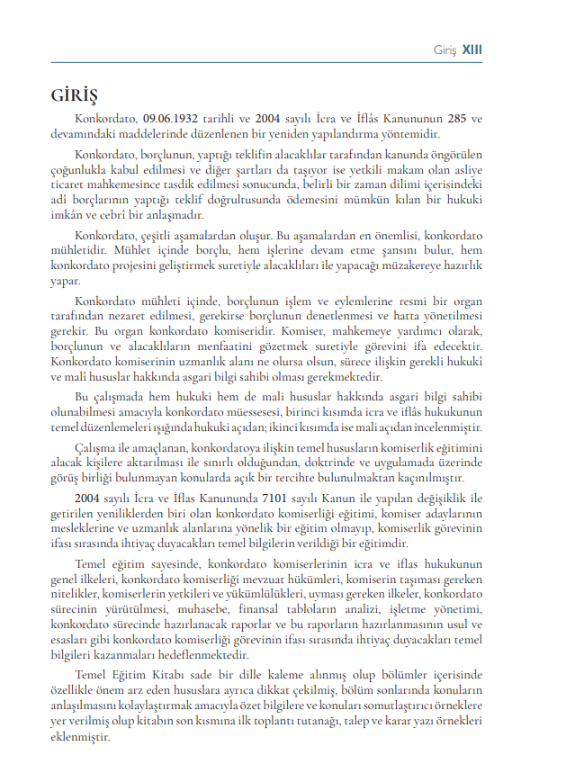 Concordat Commissioner Basic Training Book